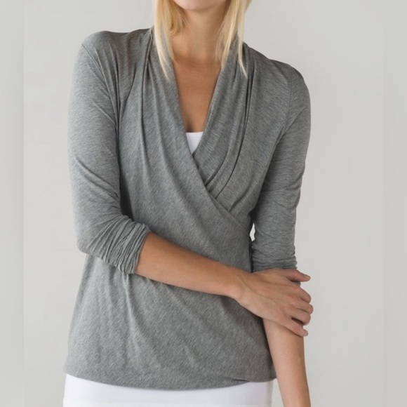 Lululemon Radiant Long Sleeve Wrap Top - Picture 1 of 7